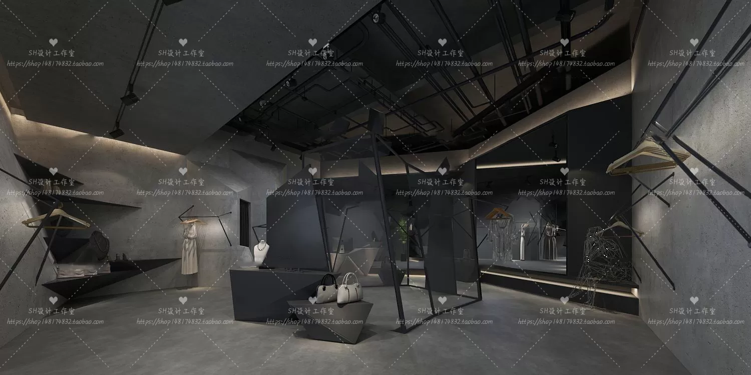 CLOTHING STORE 3D SCENES – VRAY RENDER – 82