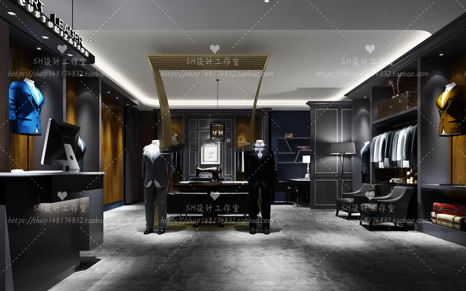 CLOTHING STORE 3D SCENES – VRAY RENDER – 94