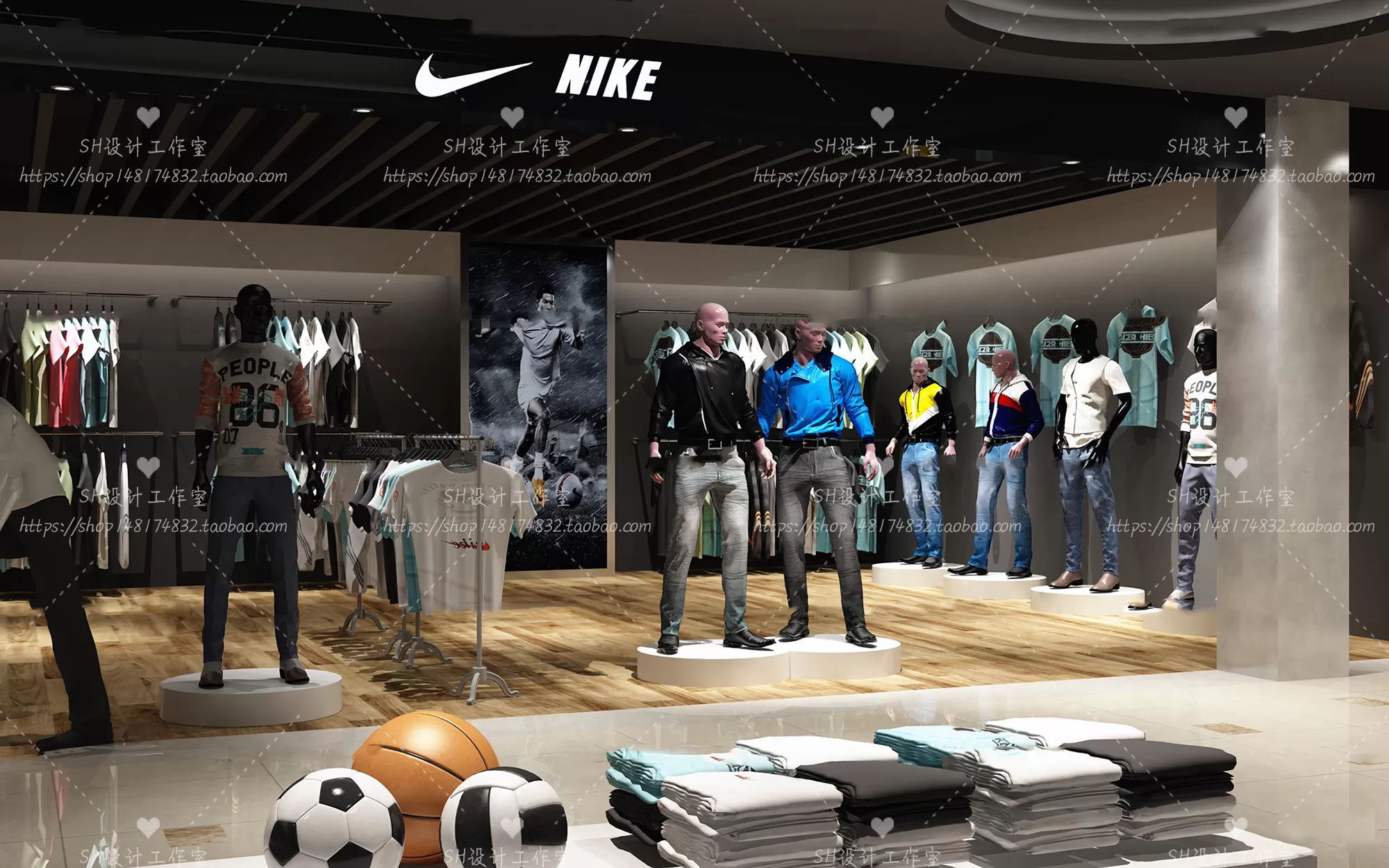 CLOTHING STORE 3D SCENES – VRAY RENDER – 96