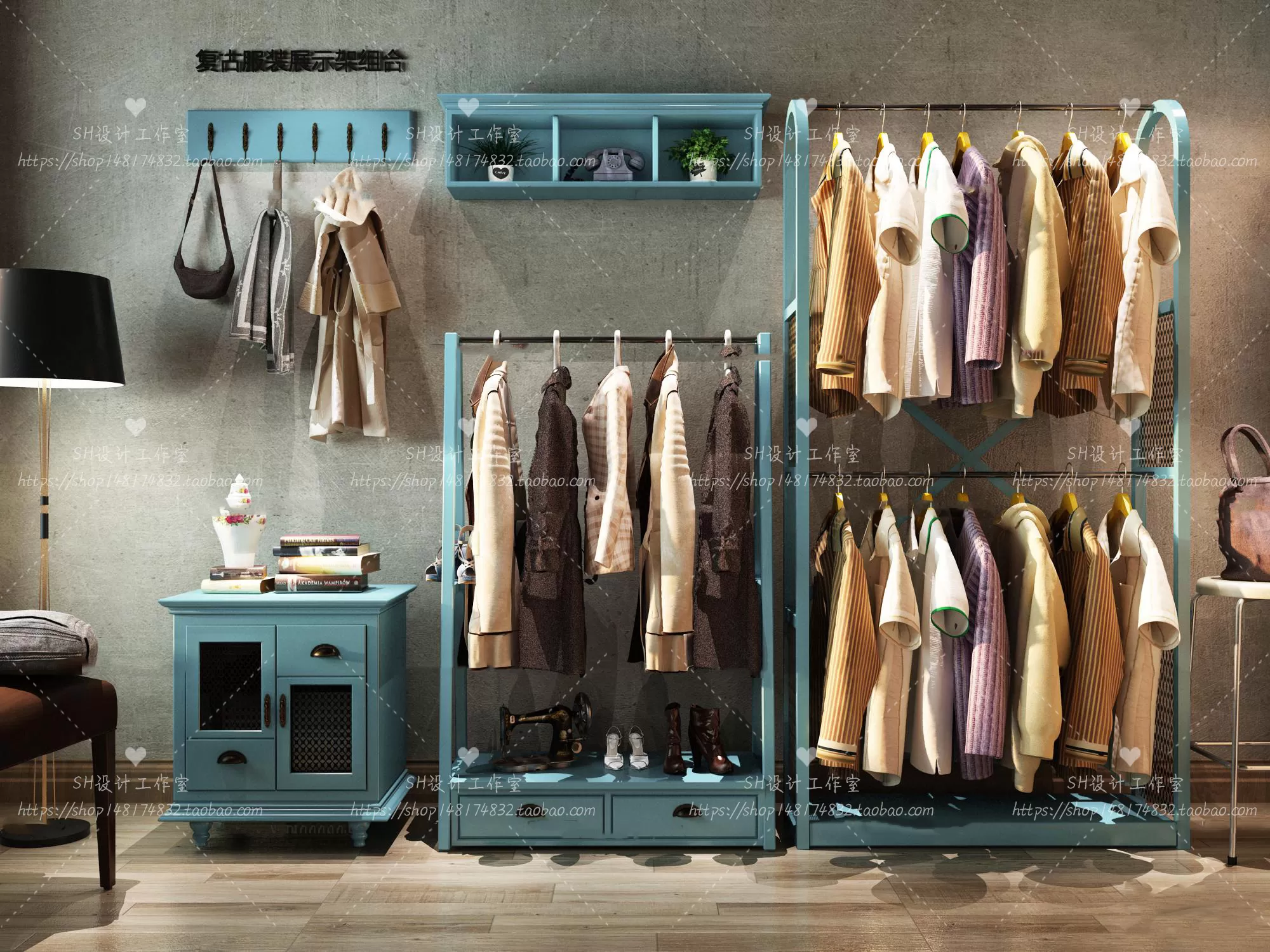 CLOTHING STORE 3D SCENES – VRAY RENDER – 97