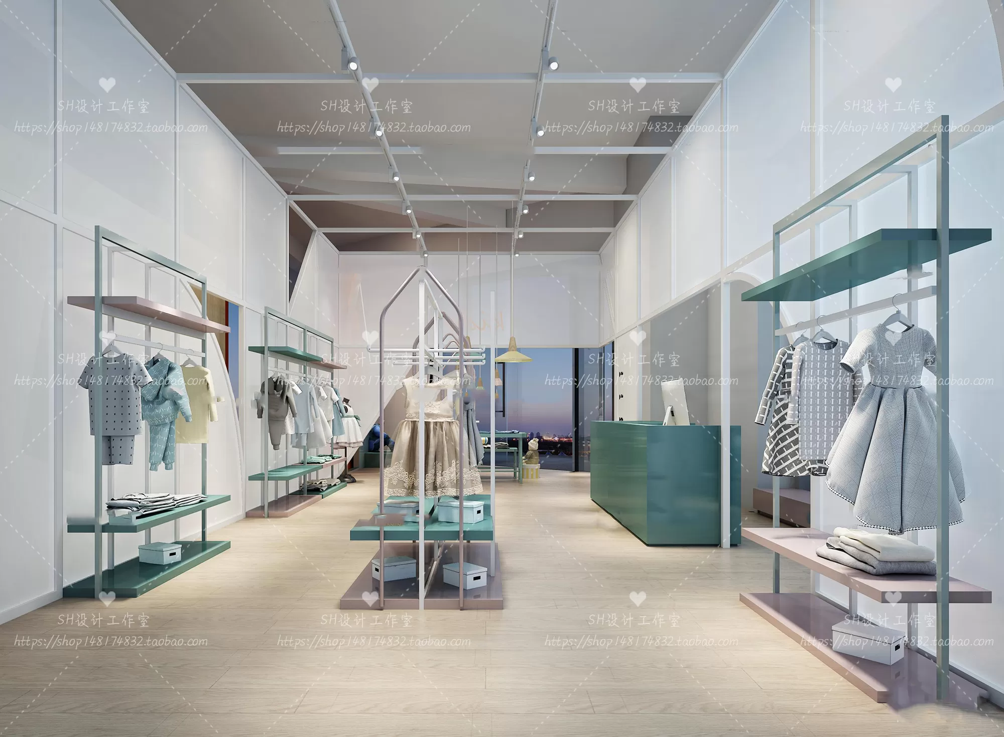 CLOTHING STORE 3D SCENES – VRAY RENDER – 99