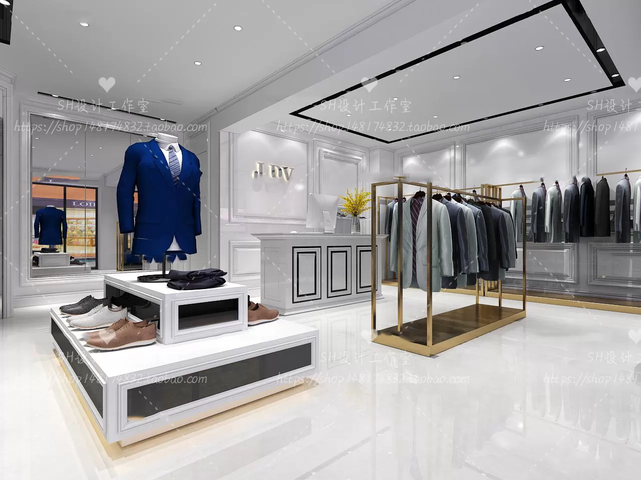 CLOTHING STORE 3D SCENES – VRAY RENDER – 101