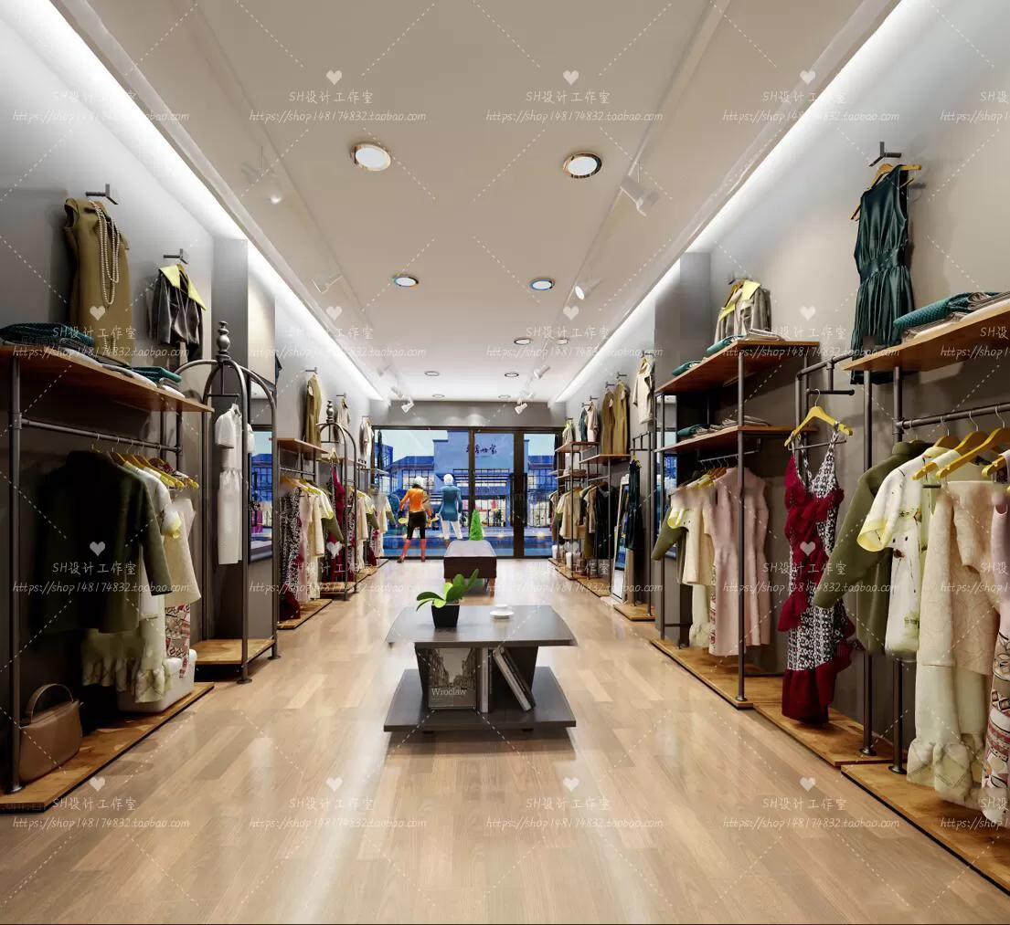 CLOTHING STORE 3D SCENES – VRAY RENDER – 104