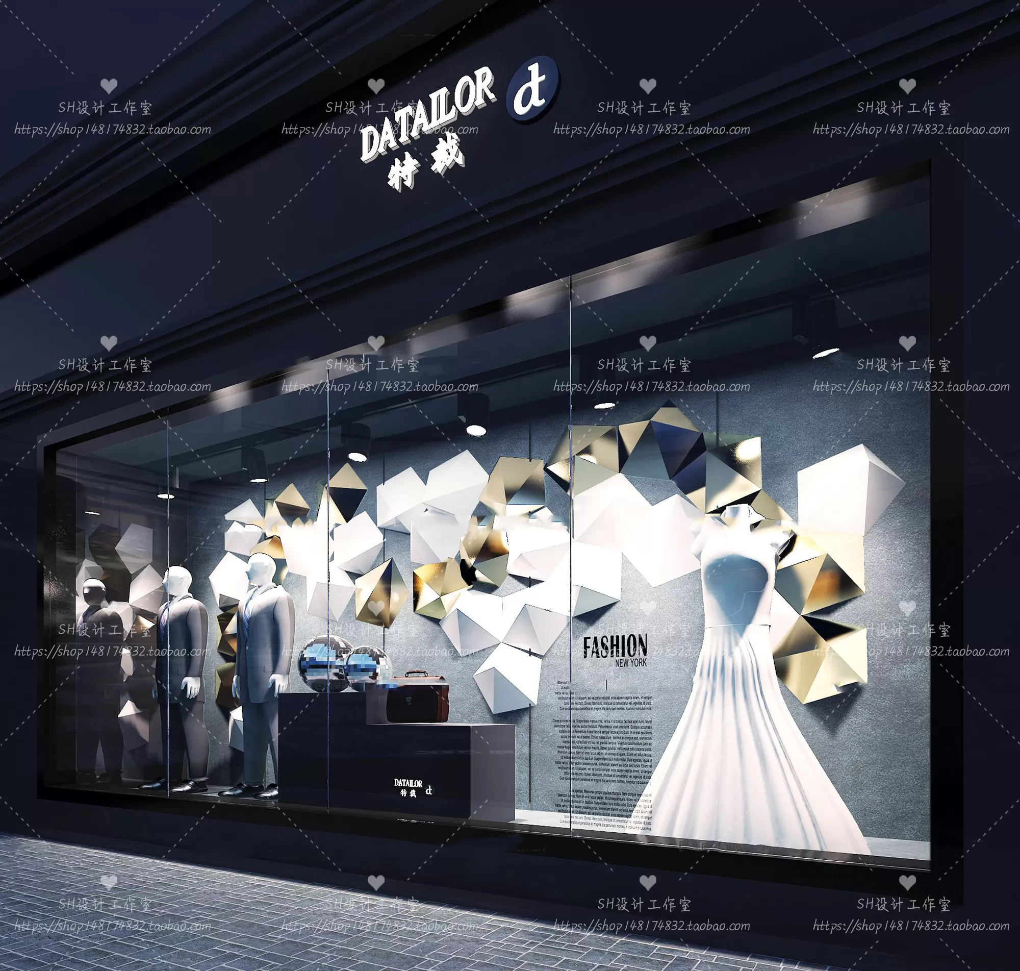 CLOTHING STORE 3D SCENES – VRAY RENDER – 120