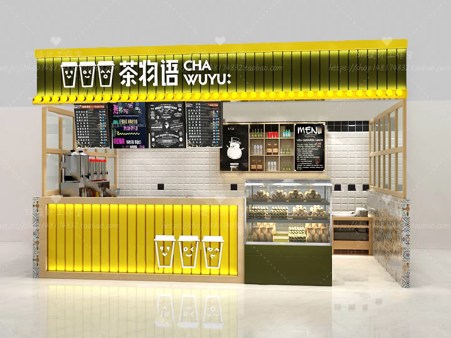 COFFEE SHOP 3D SCENES – VRAY RENDER – 06