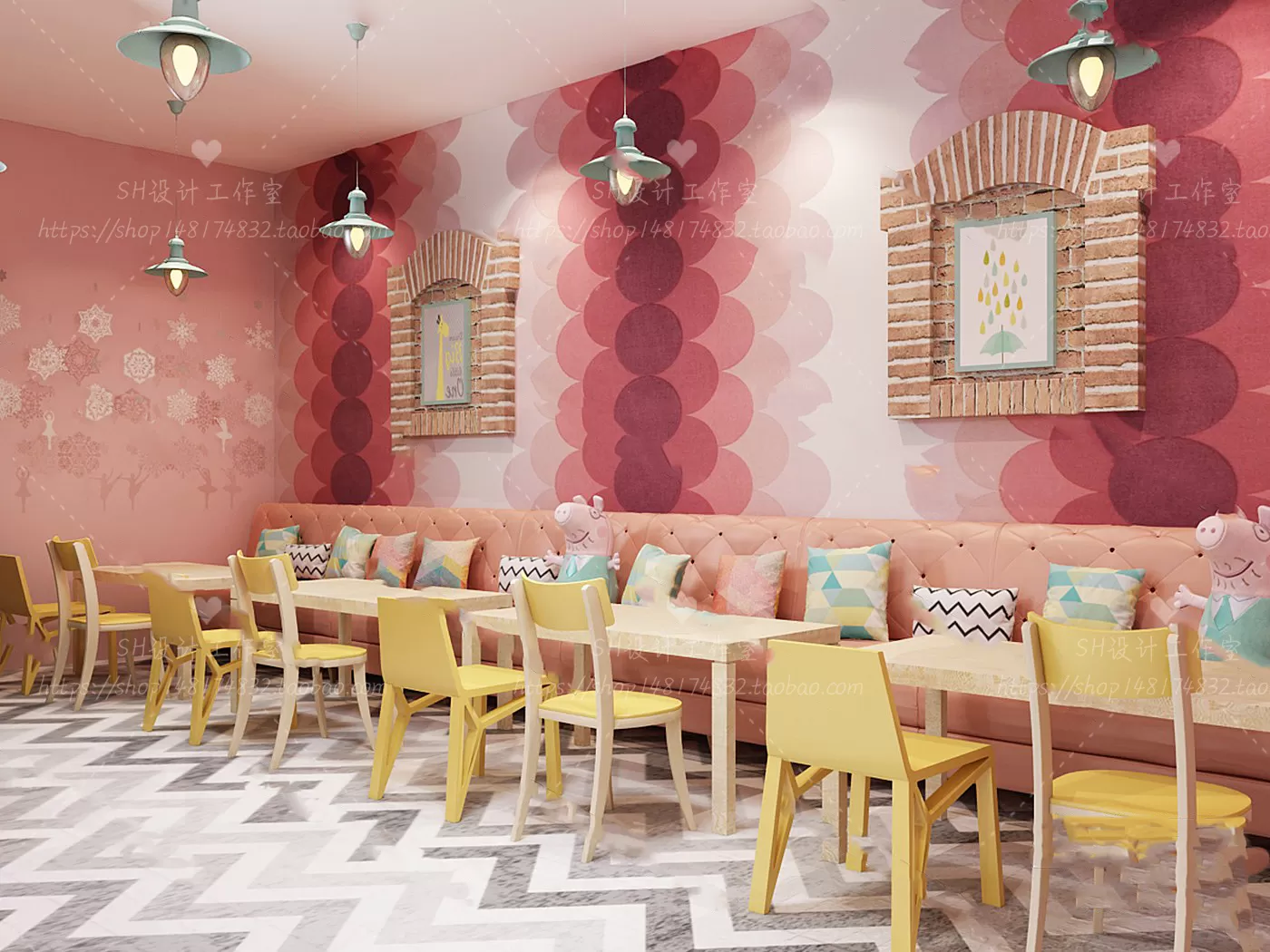 COFFEE SHOP 3D SCENES – VRAY RENDER – 12
