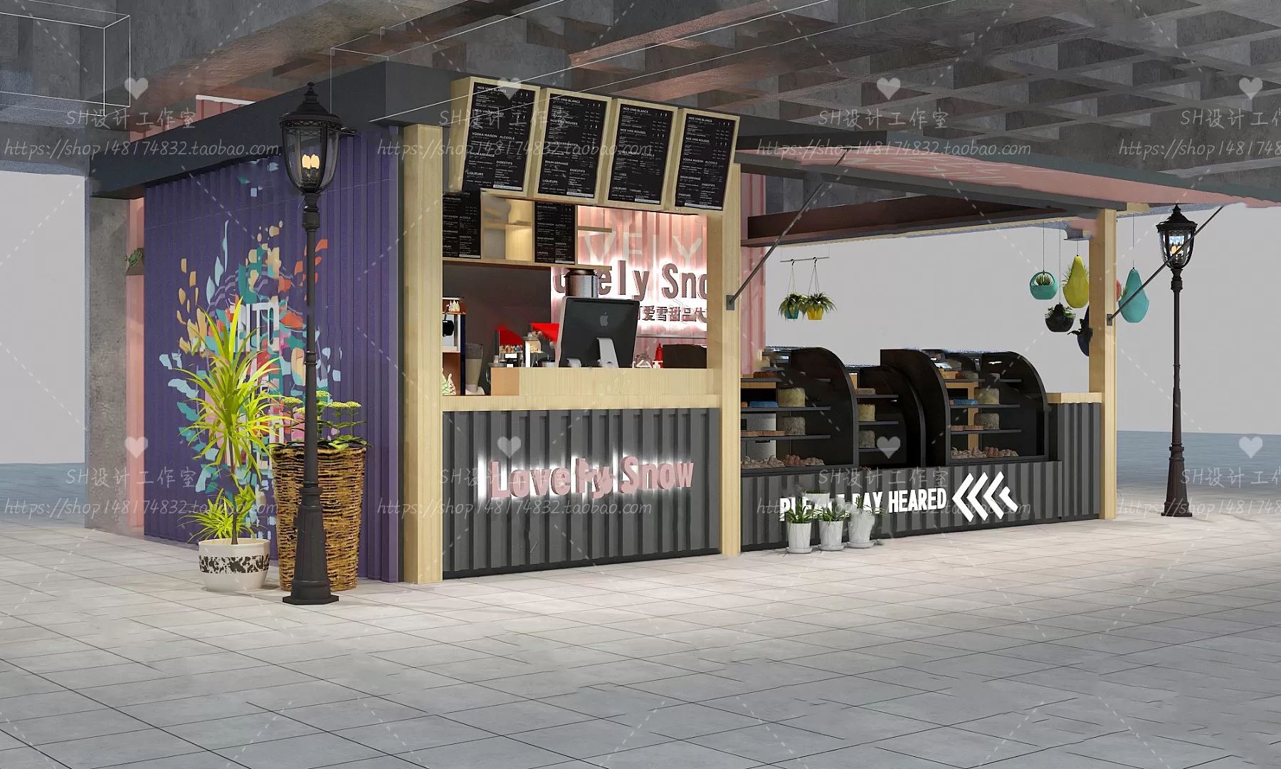 COFFEE SHOP 3D SCENES – VRAY RENDER – 13