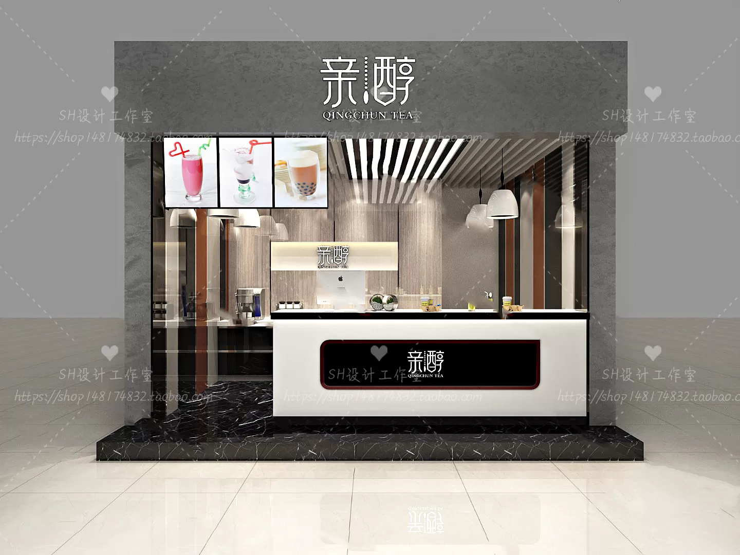 COFFEE SHOP 3D SCENES – VRAY RENDER – 16