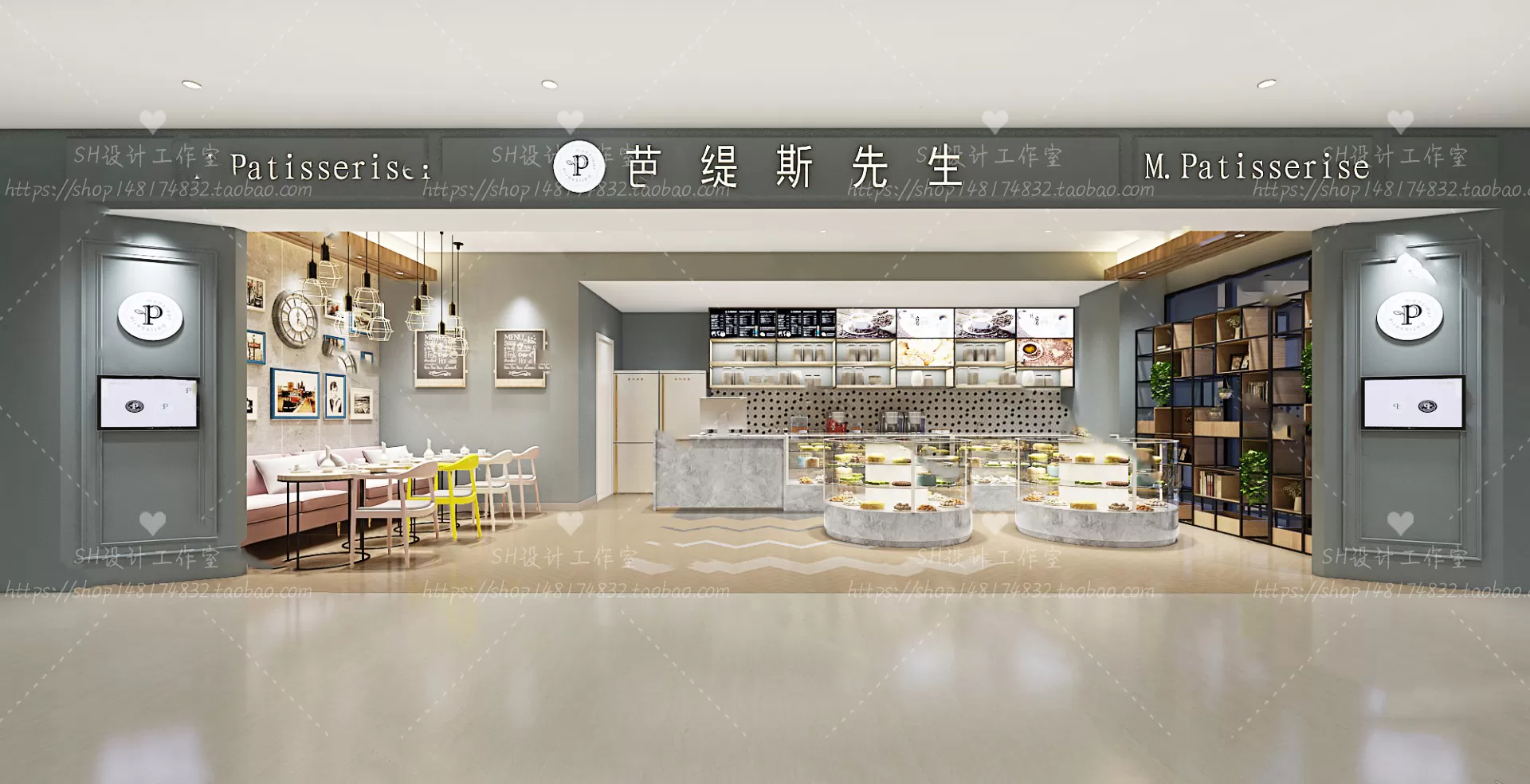 COFFEE SHOP 3D SCENES – VRAY RENDER – 18