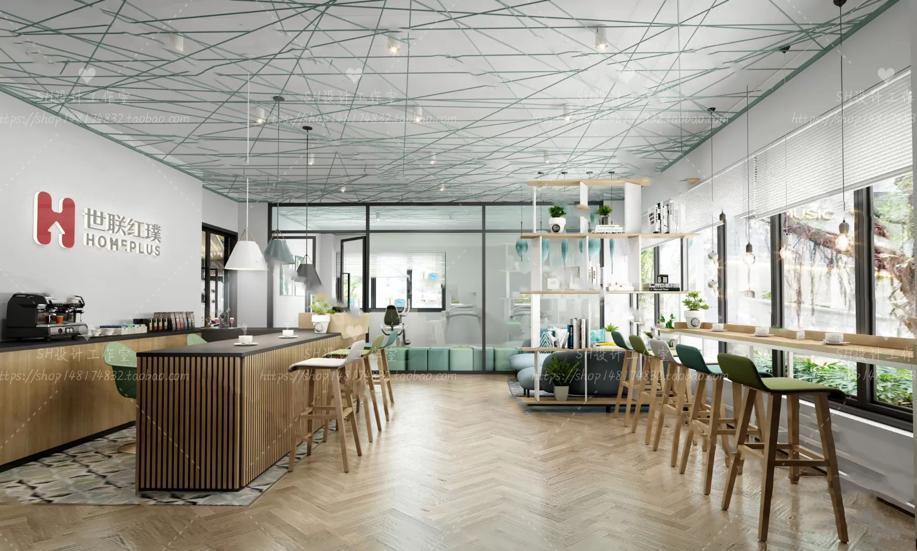 COFFEE SHOP 3D SCENES – VRAY RENDER – 20