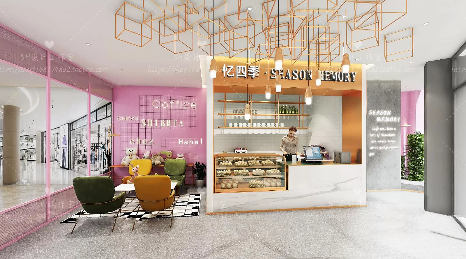 COFFEE SHOP 3D SCENES – VRAY RENDER – 24