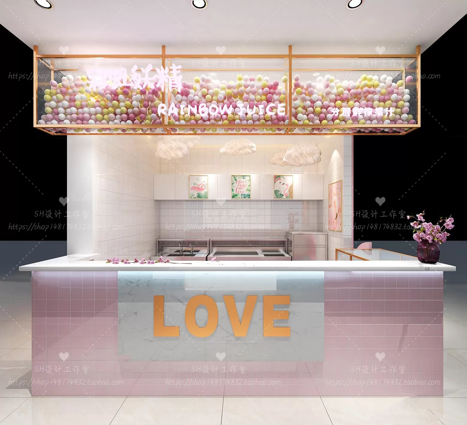 COFFEE SHOP 3D SCENES – VRAY RENDER – 25