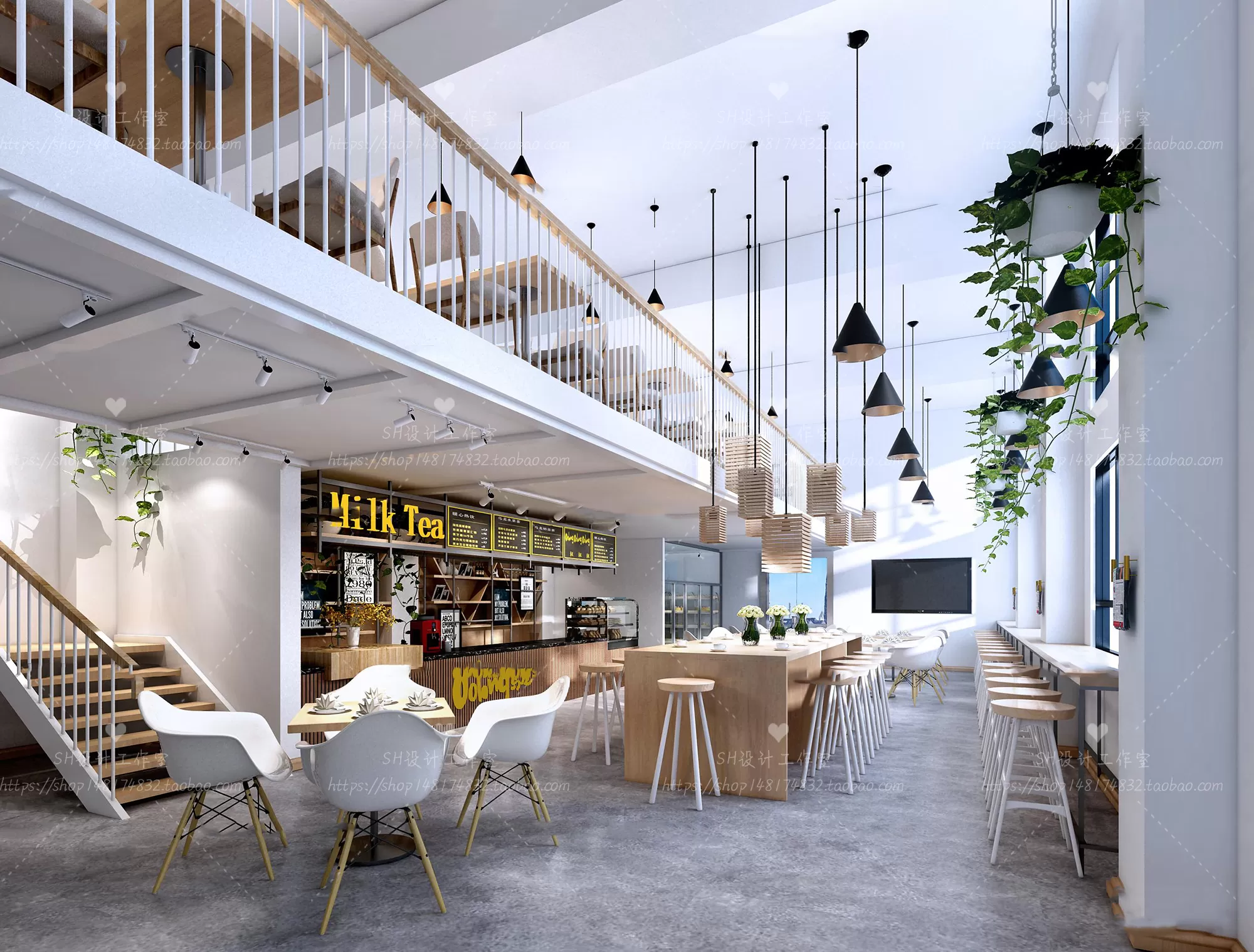 COFFEE SHOP 3D SCENES – VRAY RENDER – 33