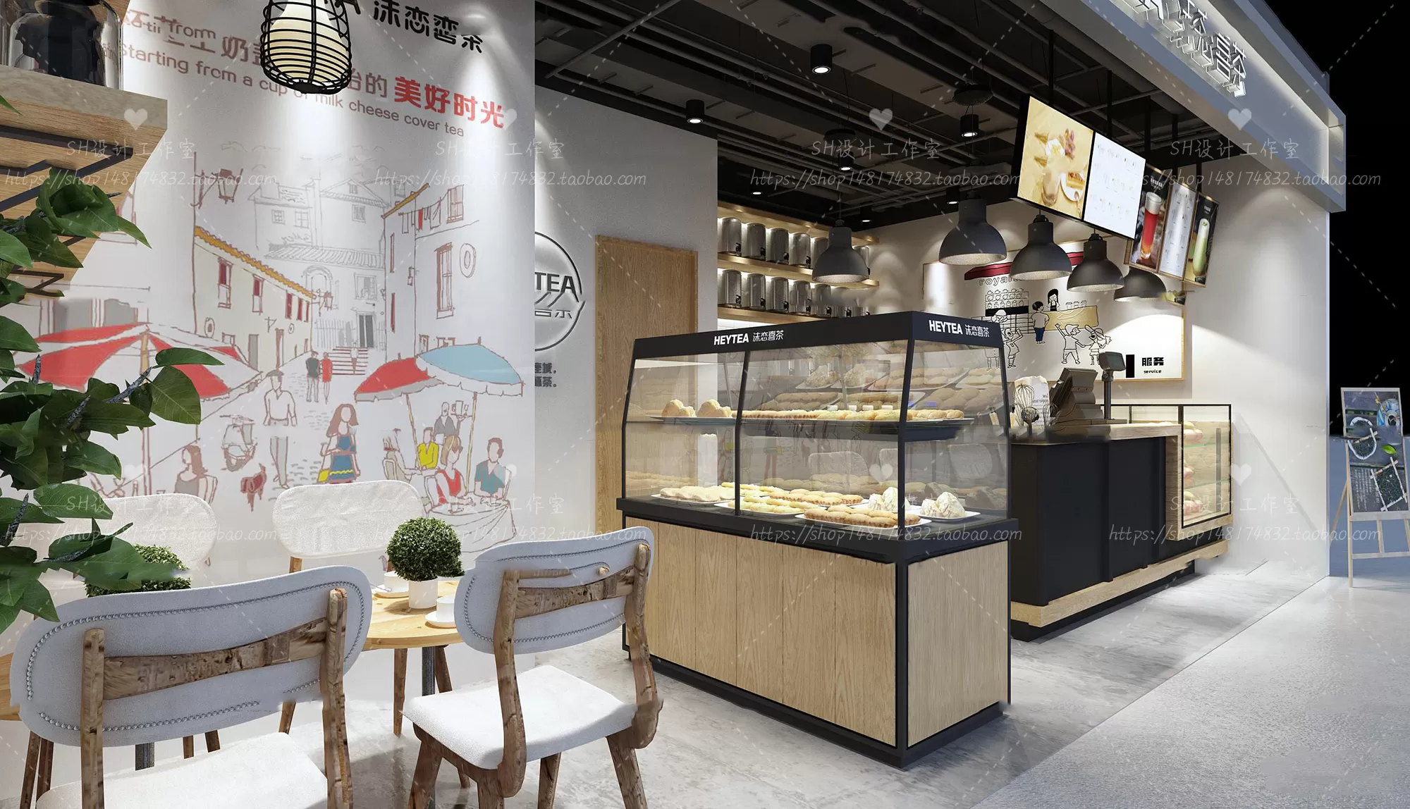 COFFEE SHOP 3D SCENES – VRAY RENDER – 39