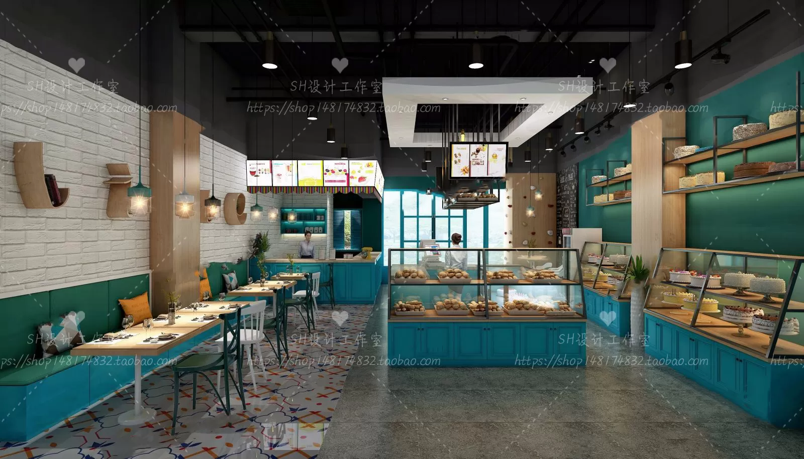 COFFEE SHOP 3D SCENES – VRAY RENDER – 40