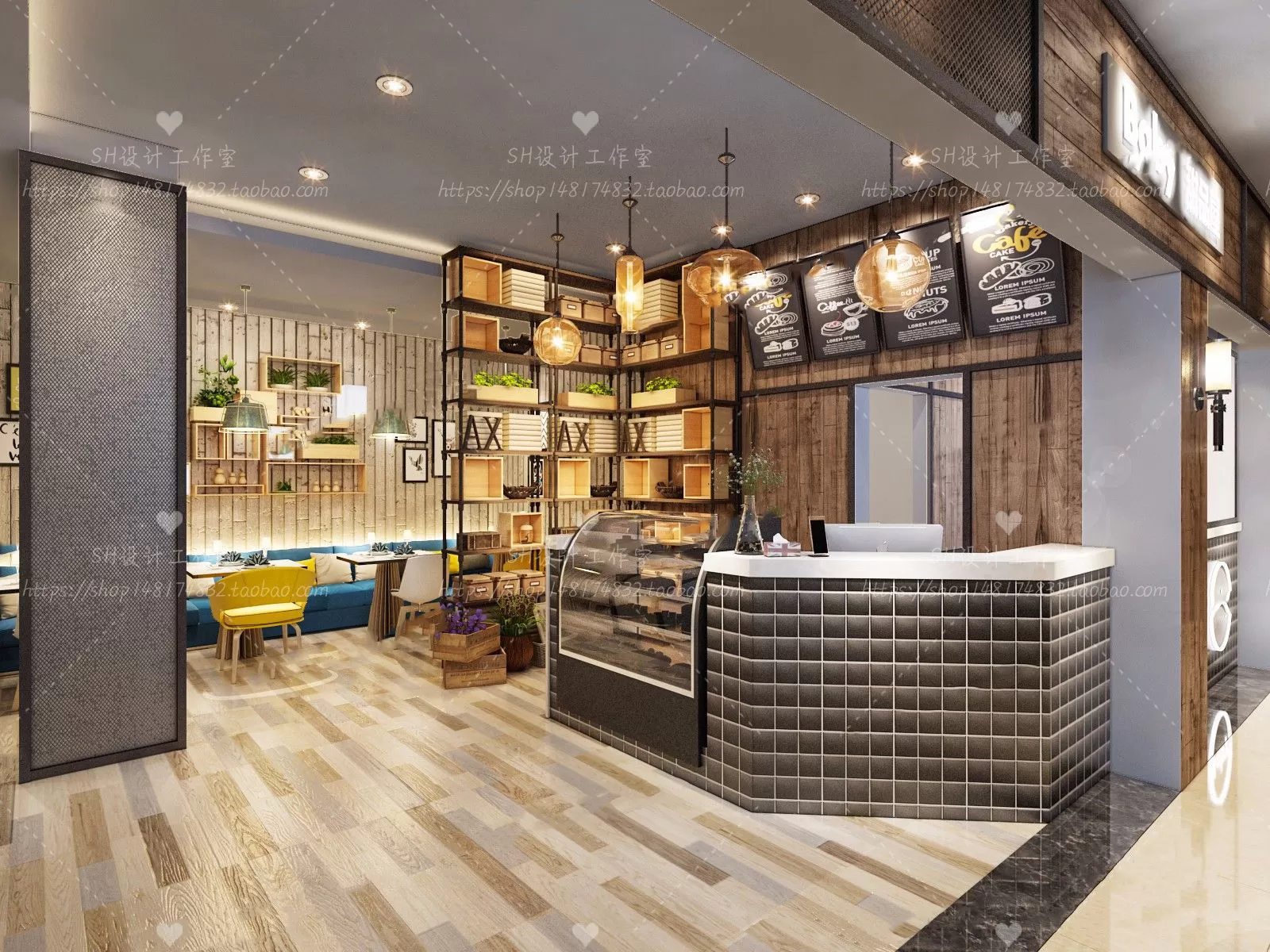 COFFEE SHOP 3D SCENES – VRAY RENDER – 44