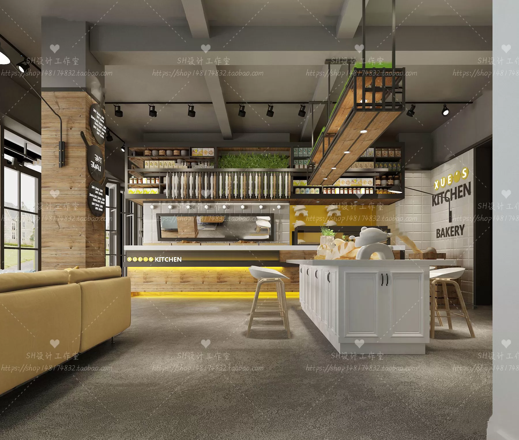 COFFEE SHOP 3D SCENES – VRAY RENDER – 48