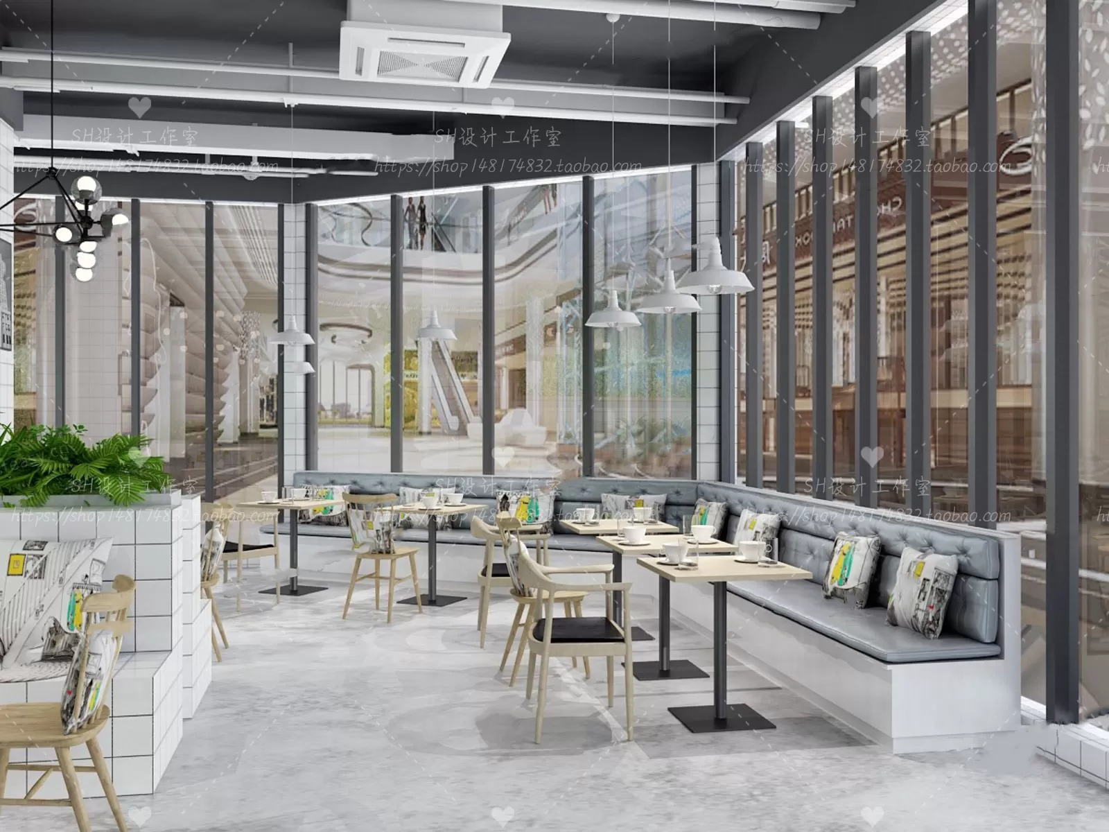 COFFEE SHOP 3D SCENES – VRAY RENDER – 57