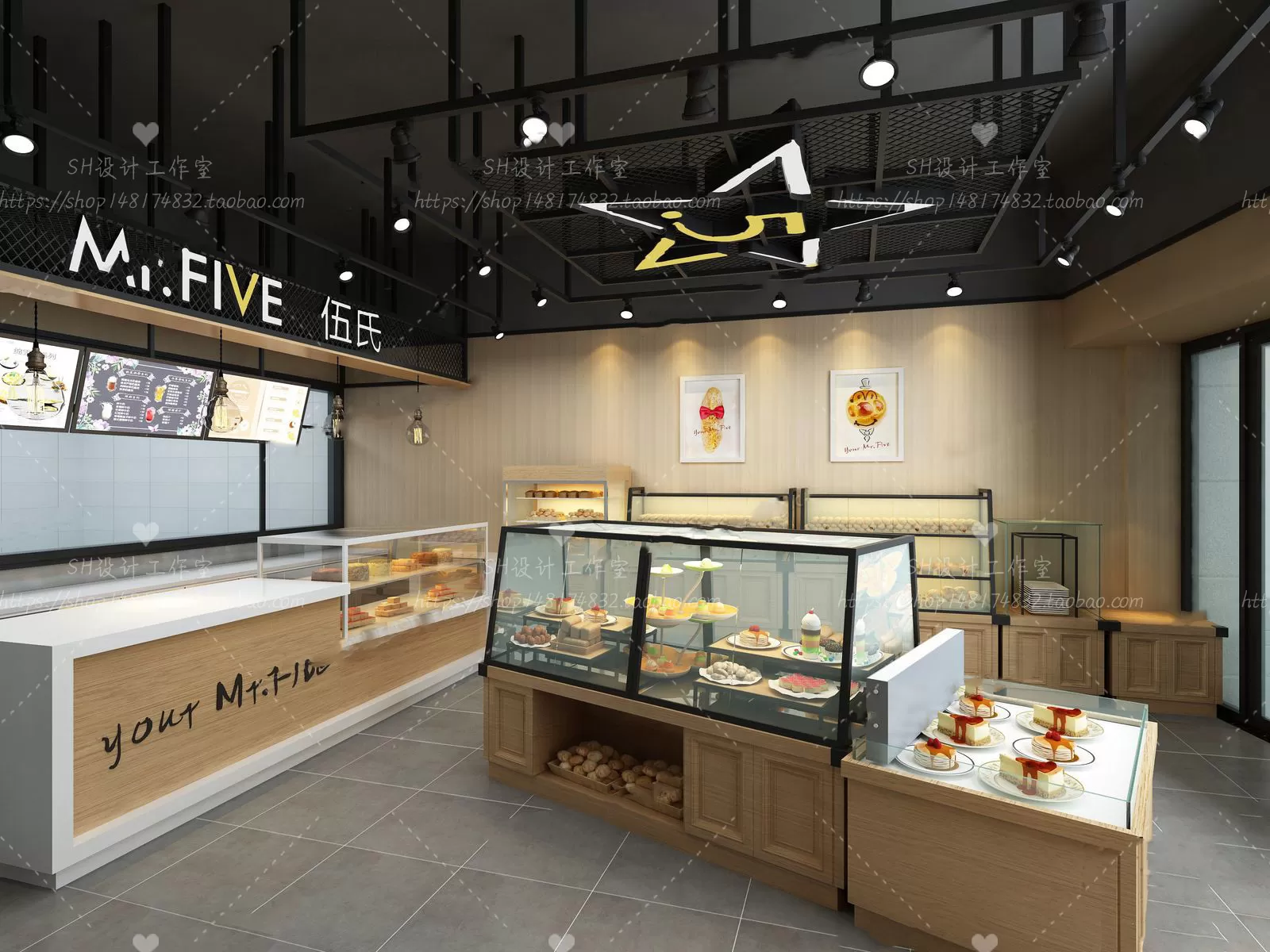 COFFEE SHOP 3D SCENES – VRAY RENDER – 58