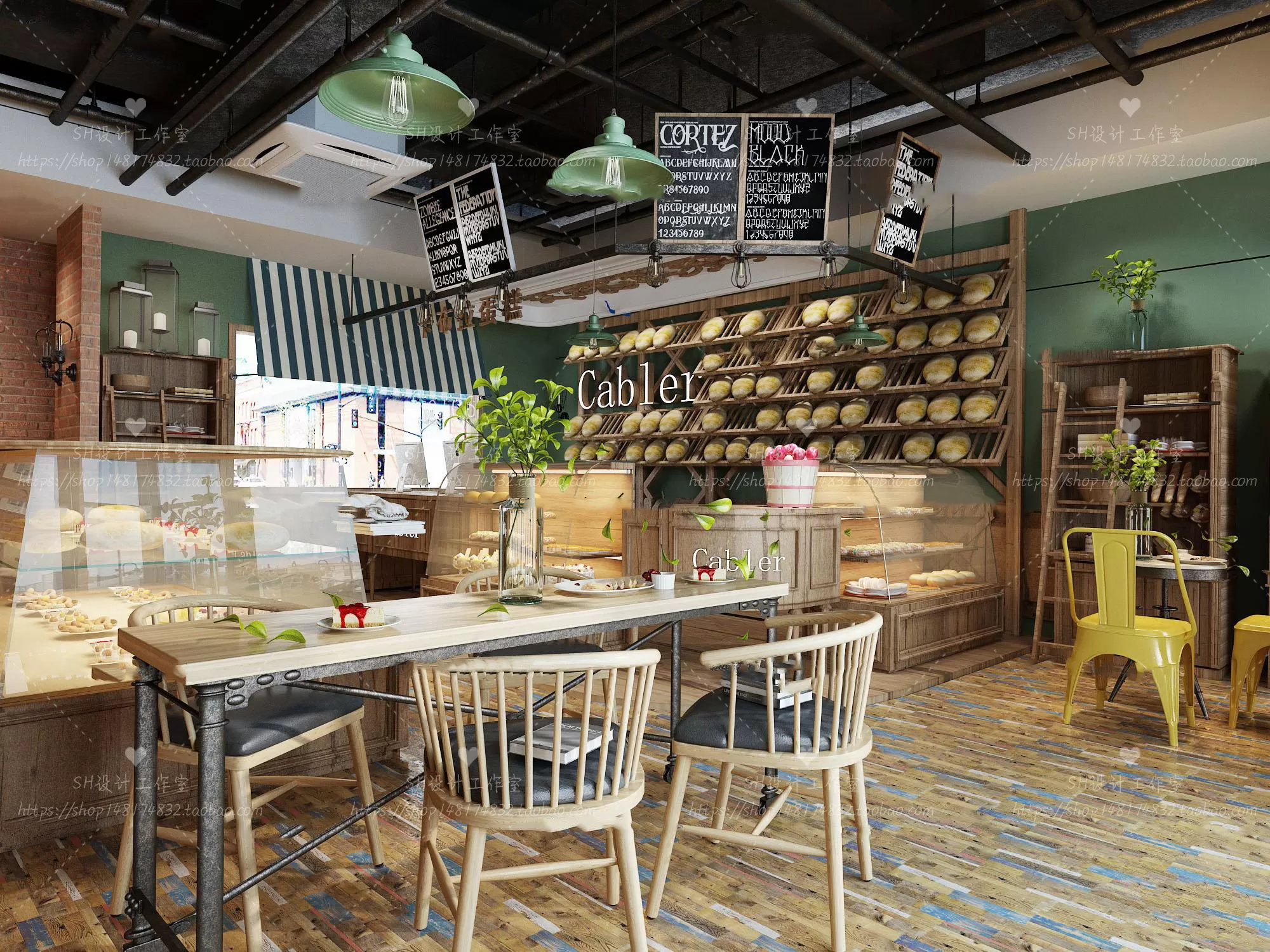 COFFEE SHOP 3D SCENES – VRAY RENDER – 67