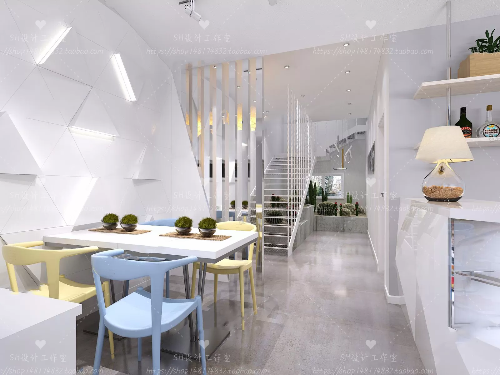 COFFEE SHOP 3D SCENES – VRAY RENDER – 70