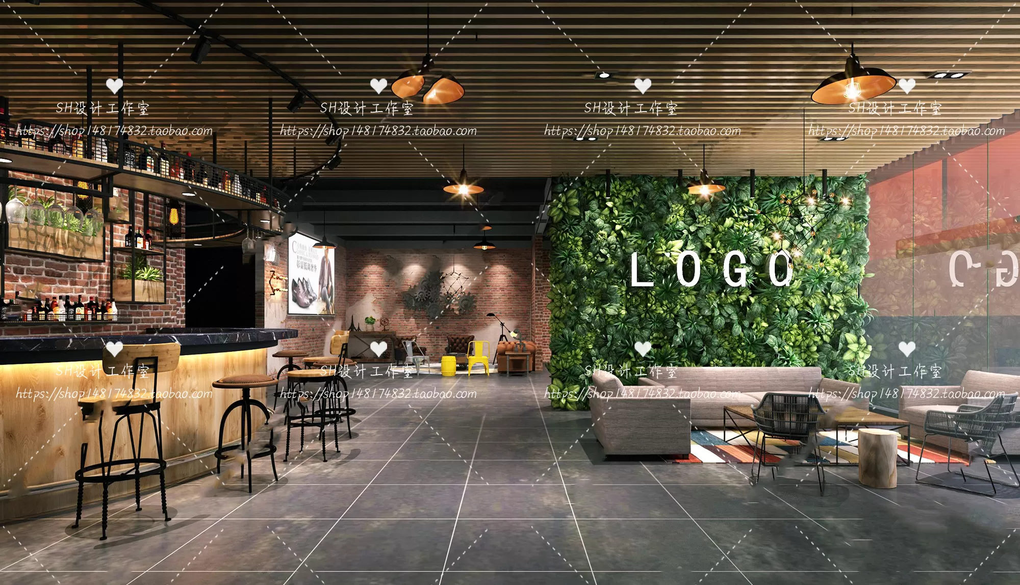 COFFEE SHOP 3D SCENES – VRAY RENDER – 91