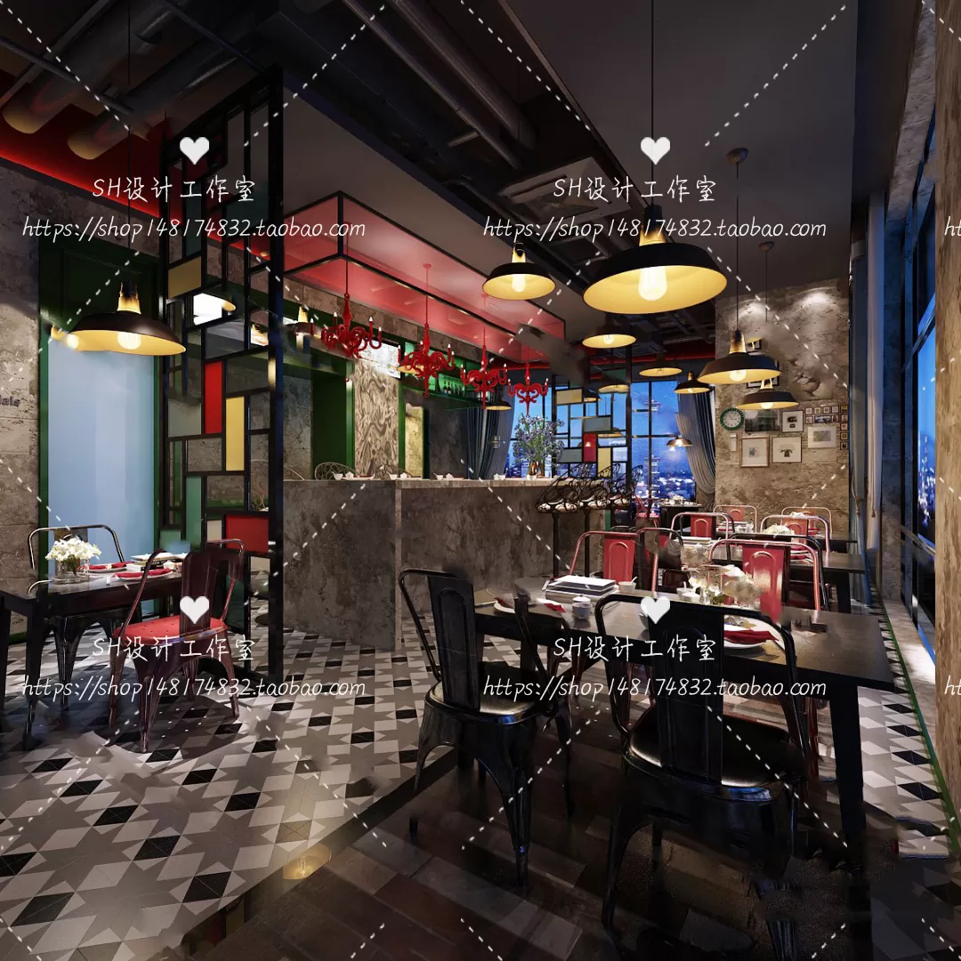 COFFEE SHOP 3D SCENES – VRAY RENDER – 121