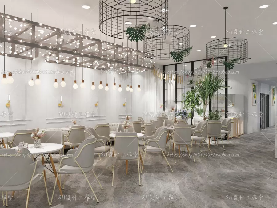 COFFEE SHOP 3D SCENES – VRAY RENDER – 138