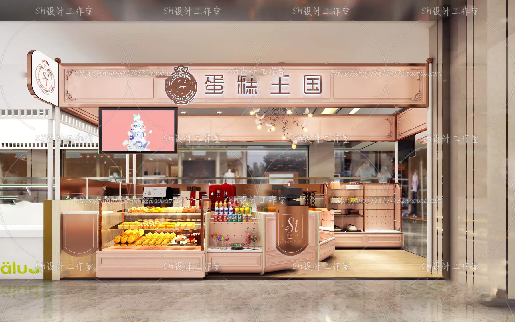 COFFEE SHOP 3D SCENES – VRAY RENDER – 139