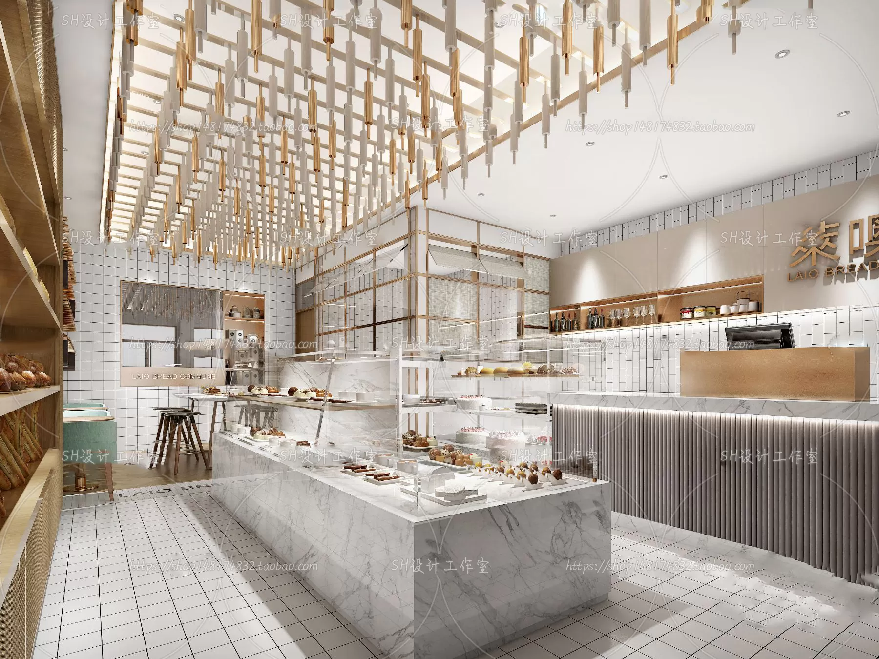 COFFEE SHOP 3D SCENES – VRAY RENDER – 142