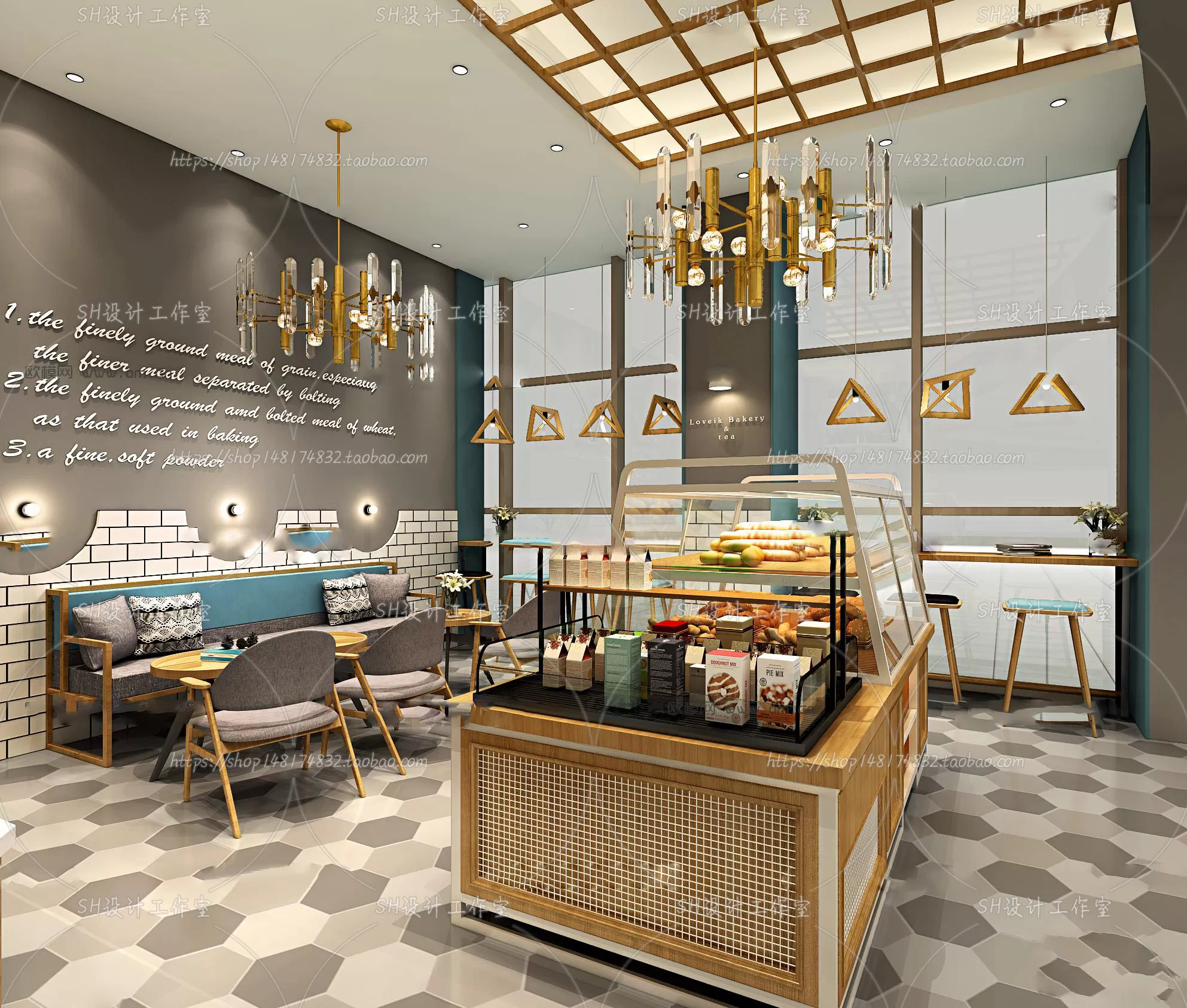 COFFEE SHOP 3D SCENES – VRAY RENDER – 146