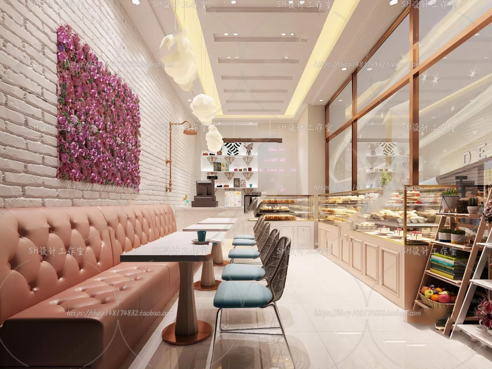 COFFEE SHOP 3D SCENES – VRAY RENDER – 150