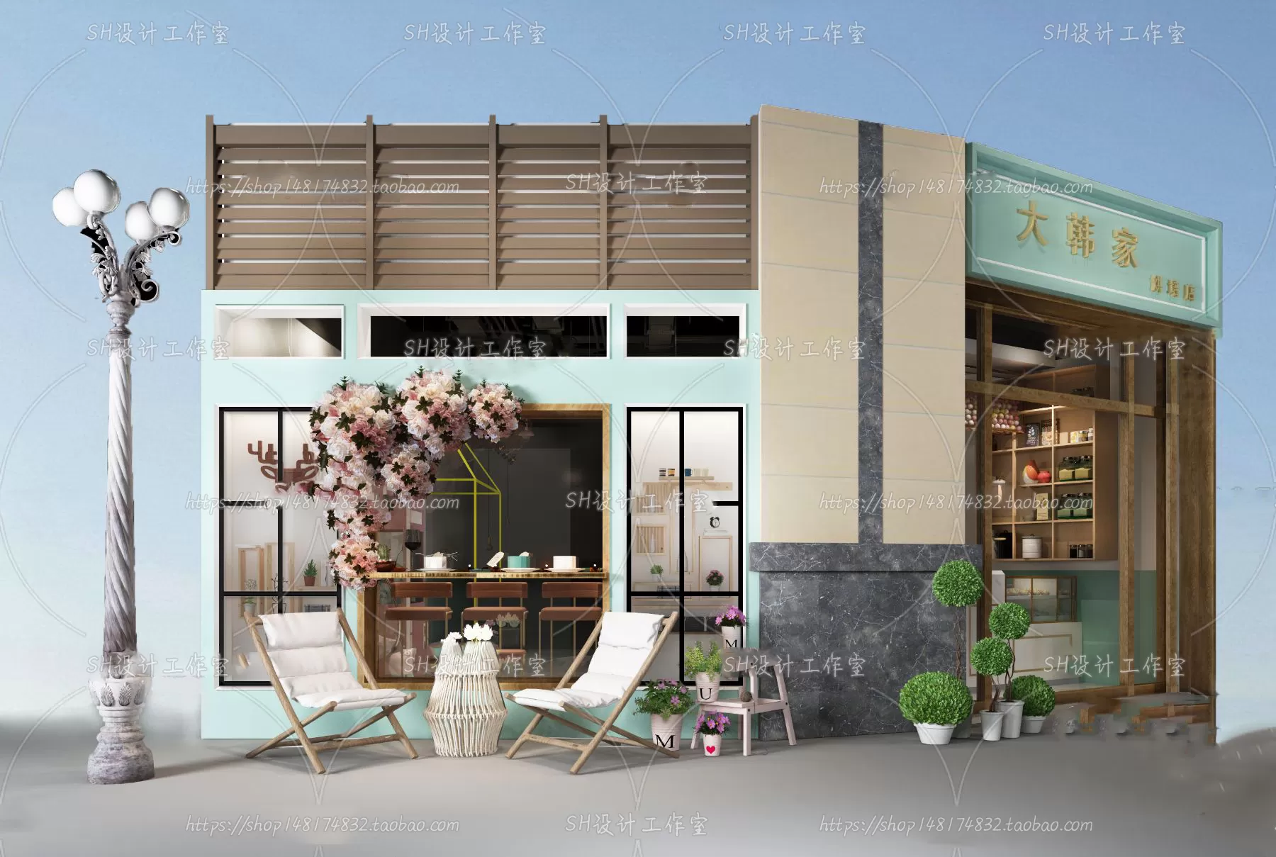 COFFEE SHOP 3D SCENES – VRAY RENDER – 151