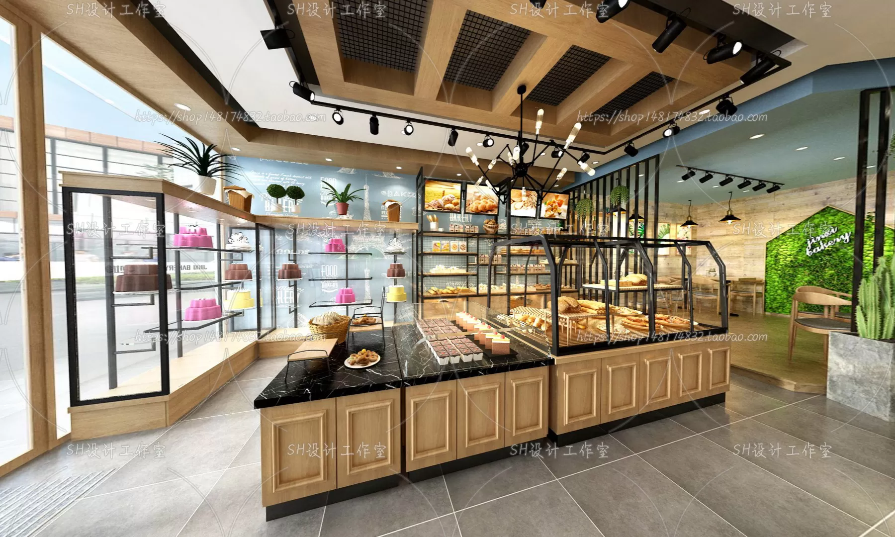 COFFEE SHOP 3D SCENES – VRAY RENDER – 157