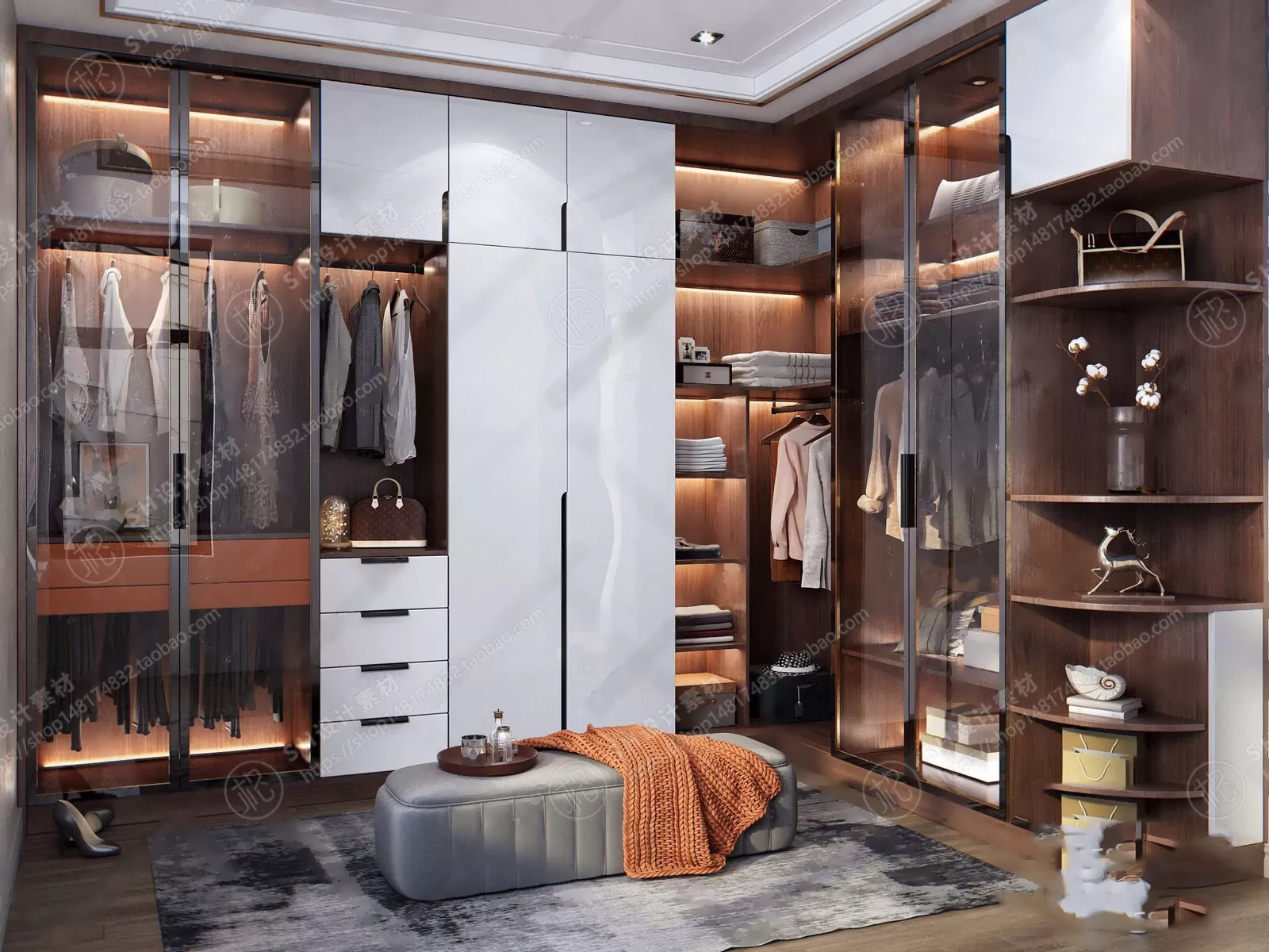 DRESSING ROOM 3D SCENES – VRAY RENDER – 11