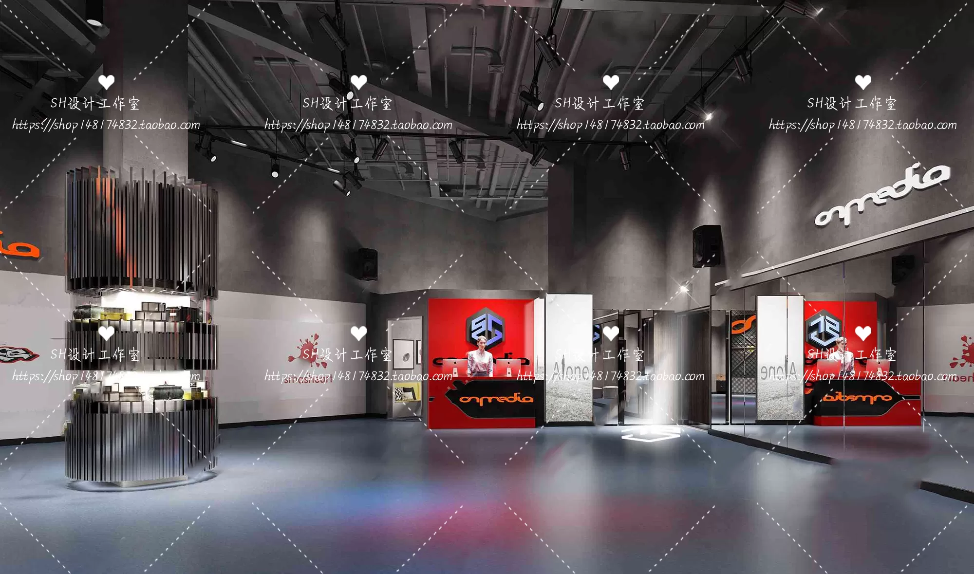 GYM AND YOGA 3D SCENES – VRAY RENDER – 003