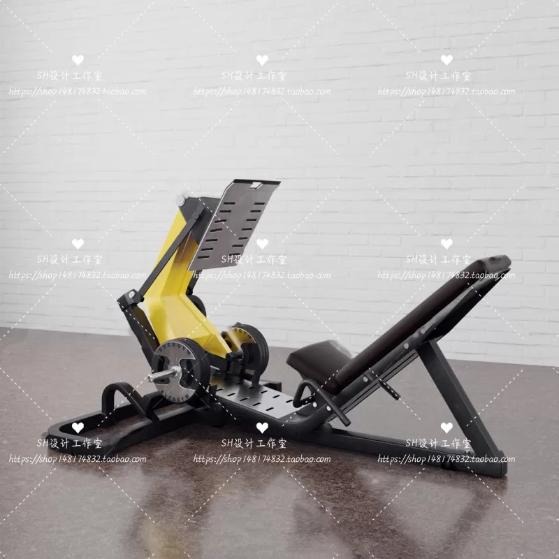 GYM AND YOGA 3D SCENES – VRAY RENDER – 075