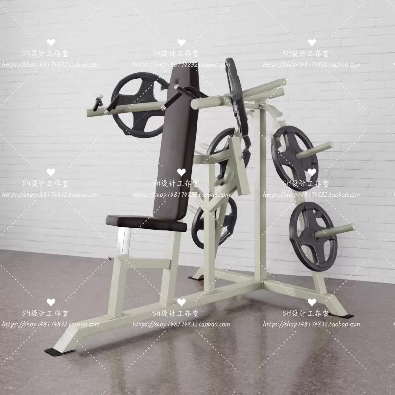 GYM AND YOGA 3D SCENES – VRAY RENDER – 076