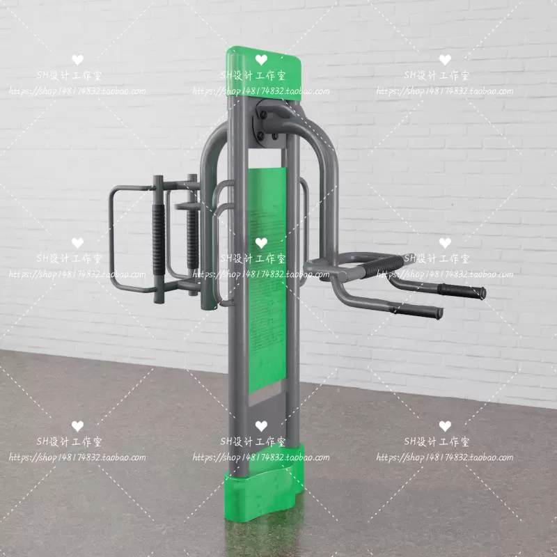 GYM AND YOGA 3D SCENES – VRAY RENDER – 082