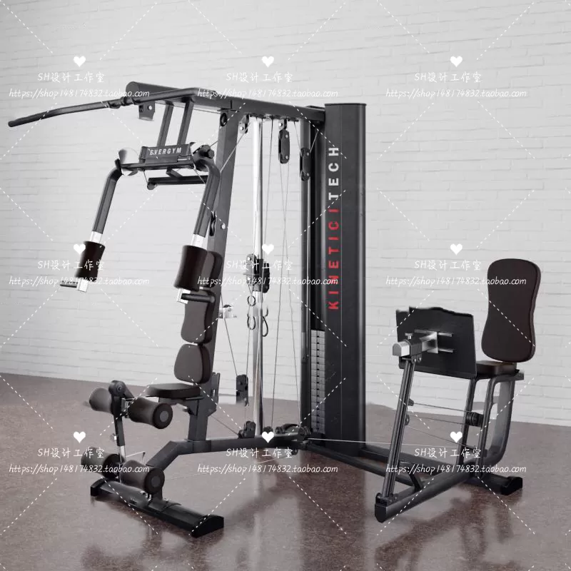 GYM AND YOGA 3D SCENES – VRAY RENDER – 091