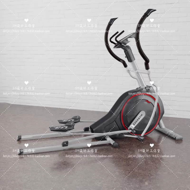 GYM AND YOGA 3D SCENES – VRAY RENDER – 094