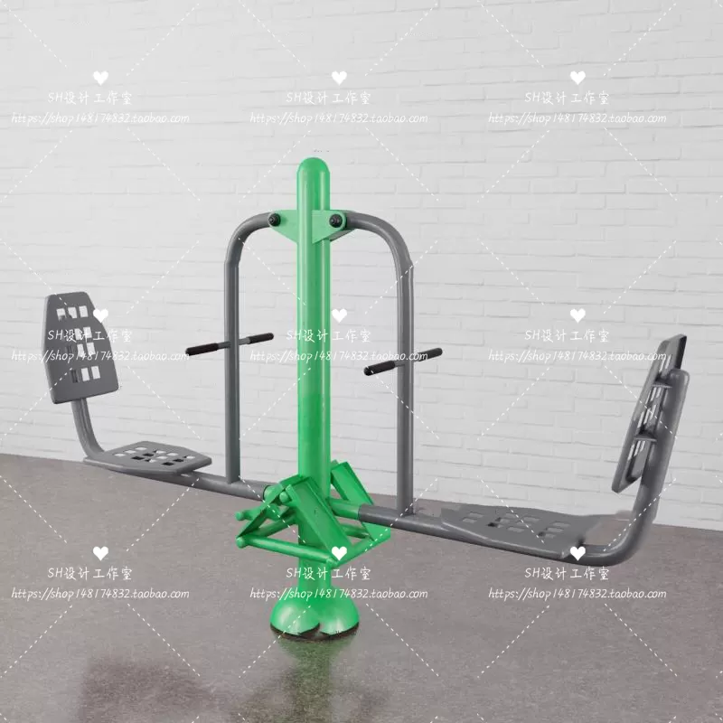 GYM AND YOGA 3D SCENES – VRAY RENDER – 096