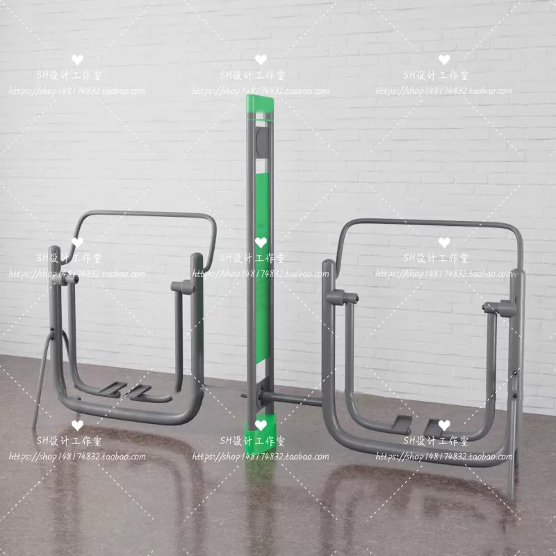 GYM AND YOGA 3D SCENES – VRAY RENDER – 098