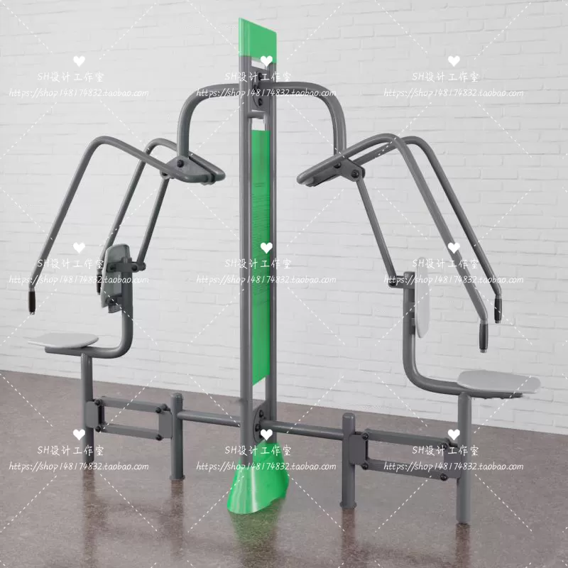 GYM AND YOGA 3D SCENES – VRAY RENDER – 099