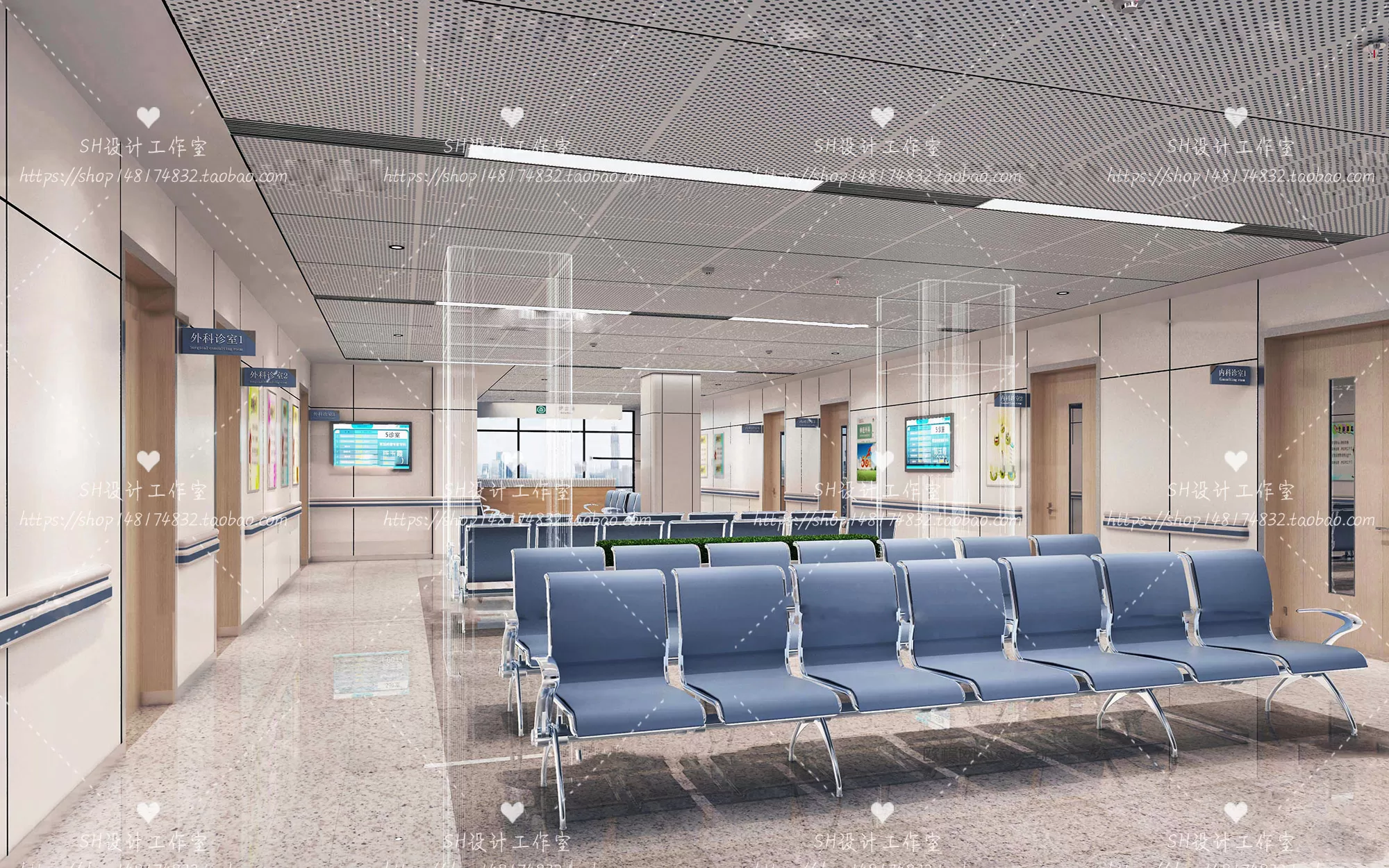 HOSPITAL 3D SCENES – VRAY RENDER – 001