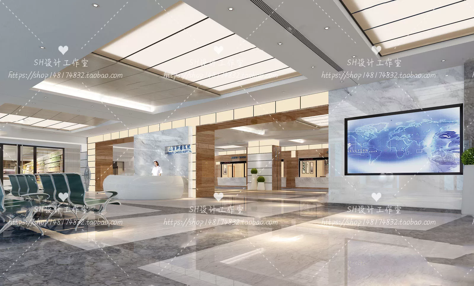 HOSPITAL 3D SCENES – VRAY RENDER – 006