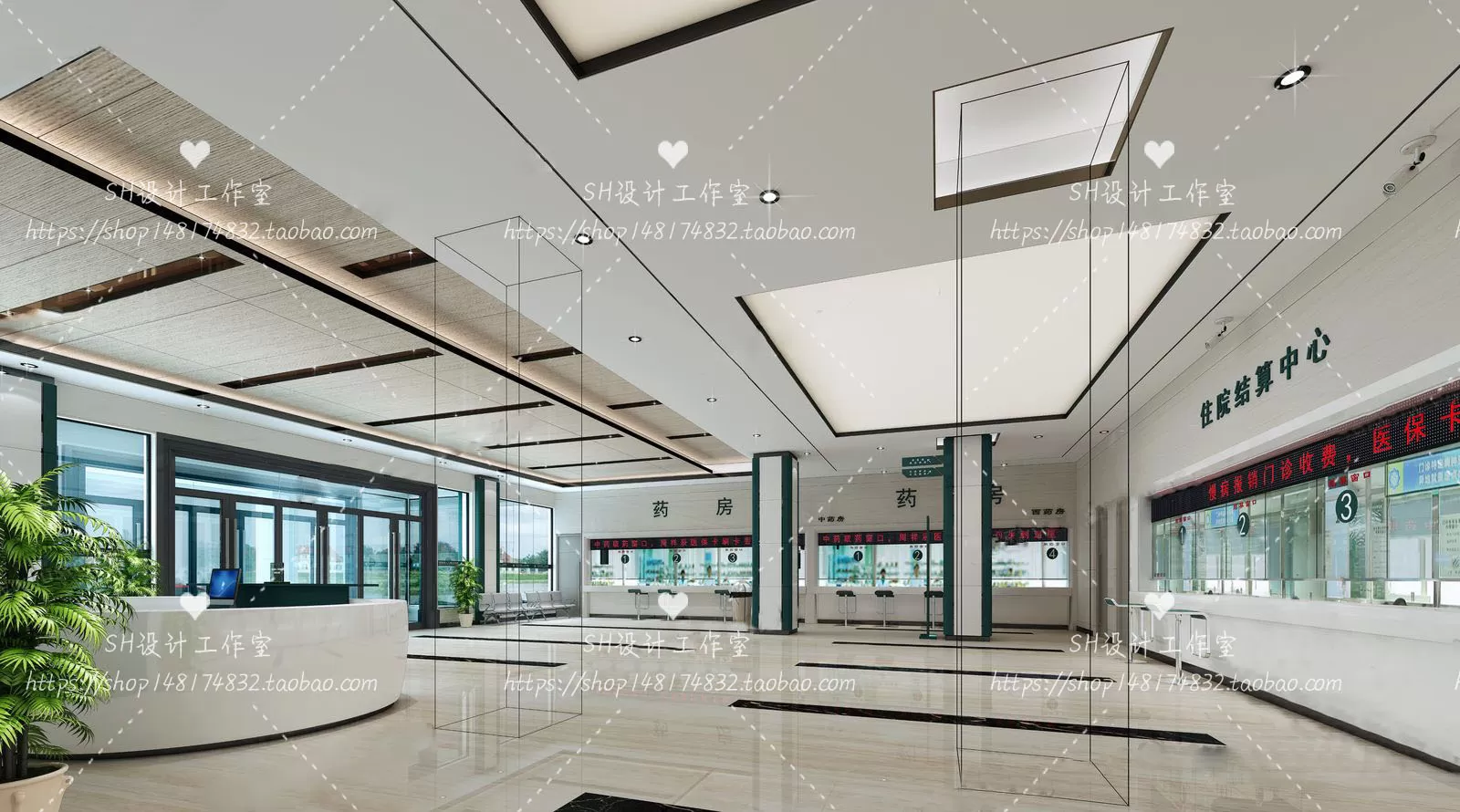 HOSPITAL 3D SCENES – VRAY RENDER – 008