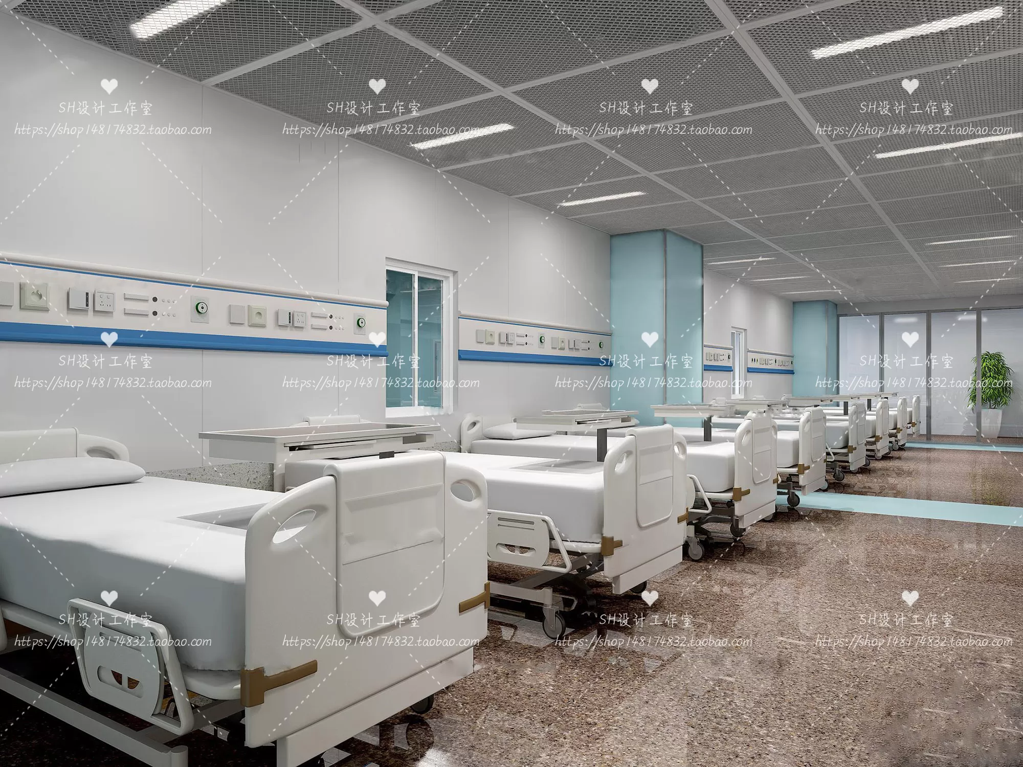 HOSPITAL 3D SCENES – VRAY RENDER – 016
