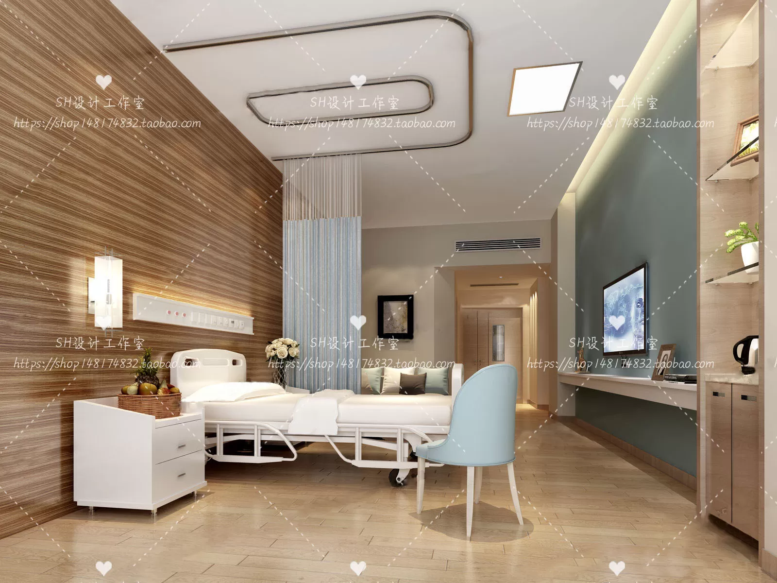 HOSPITAL 3D SCENES – VRAY RENDER – 020