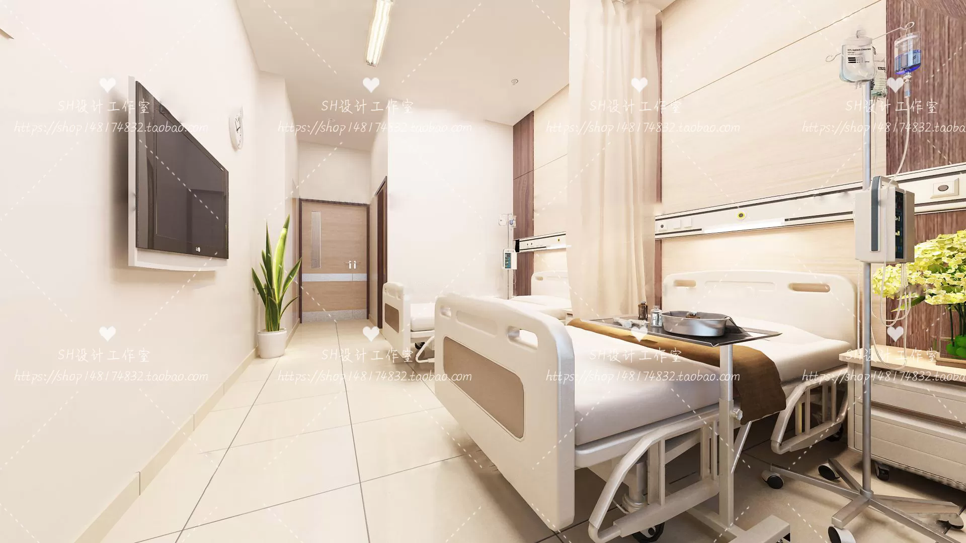 HOSPITAL 3D SCENES – VRAY RENDER – 024